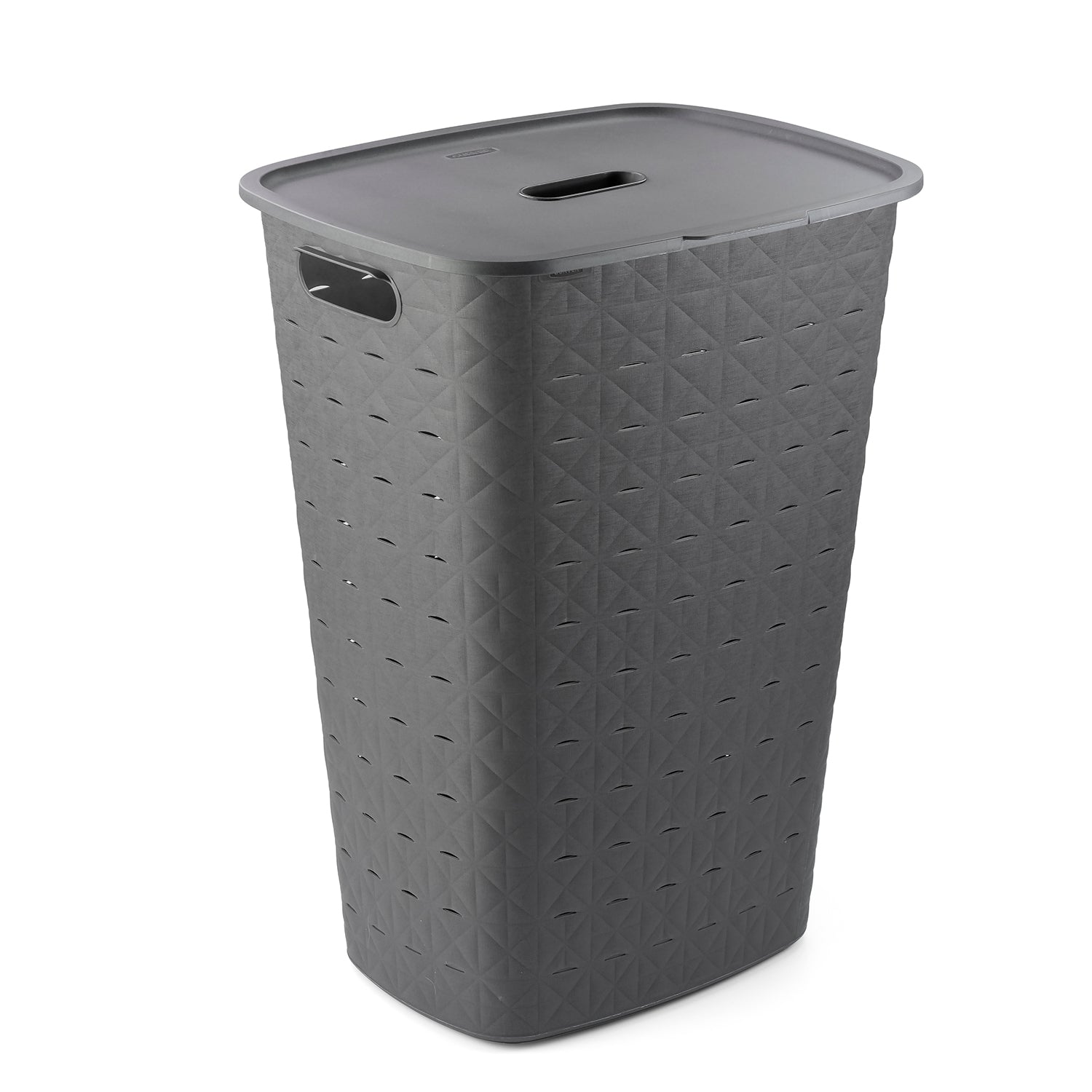 CURVER - Portabiancheria Softex Grigio Scuro 56 litri - h60x34x44 cm